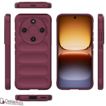 Magic Shield guminis dėklas - bordo spalvos (Huawei Honor Magic 8 Lite) Magic Shield guminis dėklas - bordo spalvos (Huawei Honor Magic 8 Lite)